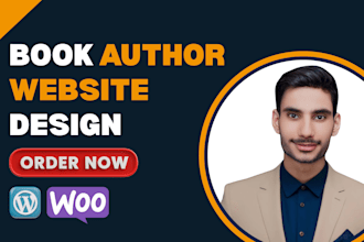 build modern book author website or ebook author website