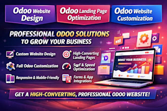 odoo website design, odoo landing page optimization, odoo website customization