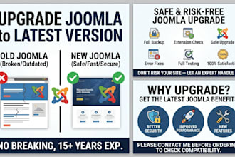 upgrade joomla to latest version without breaking your site