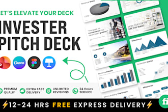 create an investor pitch deck or slide deck for your startup