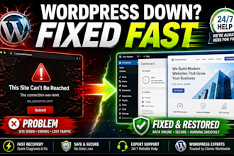 fix wordpress critical error, 500 error or white screen fast