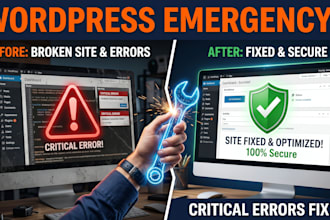 fix wordpress critical errors fast