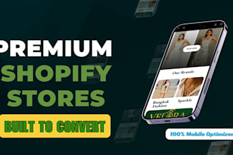 design a premium shopify website and ecommerce store