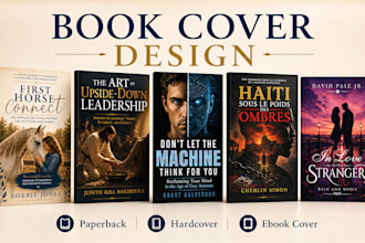 create book cover design, ebook cover design, KDP book cover art