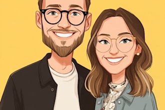 draw your couple caricature