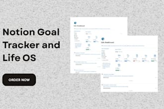 build your notion life os and goal tracker for productivity notion dashboard
