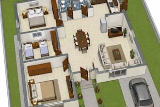 create a 3d house model from your floor plan in autocad