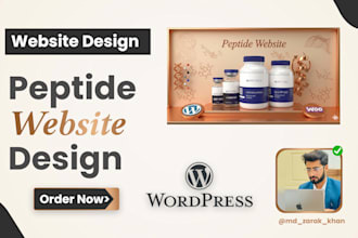 build a peptide website and ecommerce peptide store