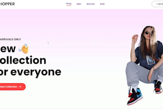 develop fullstack website with frontend and backend