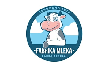 create fantastic logo for organic healthy milk products