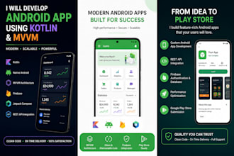 develop android app, fix android bugs, and integrate API using kotlin