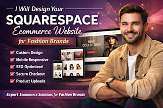 design squarespace ecommerce website for fashion brands