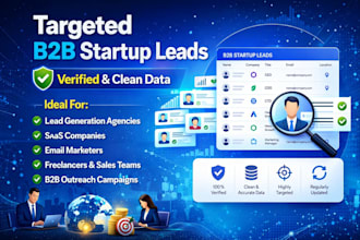 provide targeted b2b startup leads with verified emails for outreach