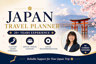 create a custom japan travel itinerary with 20 years experience