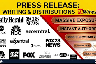 professional press release writing and distribution to google news