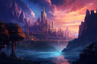 create stunning fantasy landscape
