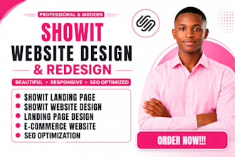 build update showit website customize showit redesign and design showit website