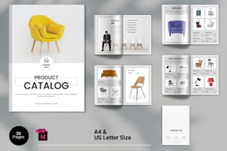 design luxury product catalog lookbook and sales sheet for brands