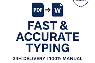 do accurate typing, PDF to word, image to text conversion