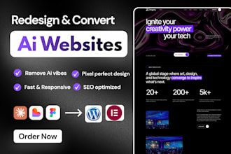 redesign and convert ai websites with wordpress