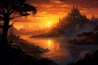 create stunning fantasy landscape
