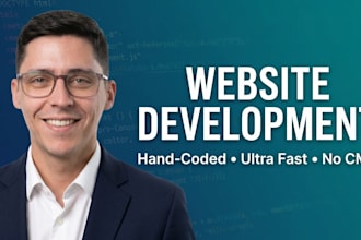 build a custom website in HTML, CSS, javascript