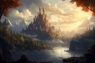 create stunning fantasy landscape