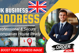provide UK business address for companies house and registered office