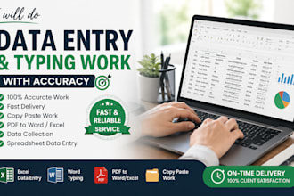 do data entry and typing work with  accuracy