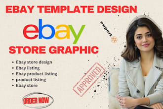 design custom ebay template listing, responsive ebay store design