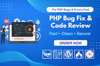 fix PHP bugs, errors and do PHP code review fast