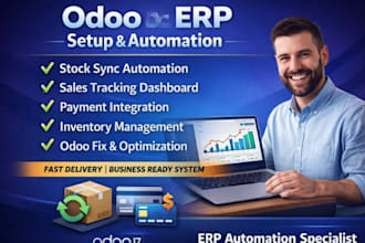 setup odoo 19 stock sync sales tracker and payment automation system