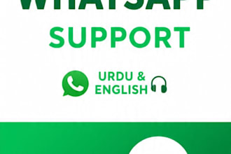 be your 24 7 urdu english customer support agent for whatsapp business
