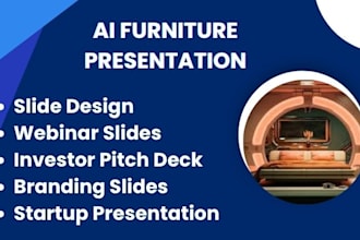 ai enhanced furniture presentation for investor slides
