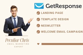 design high converting landing page template design on getresponse