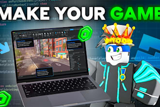 make roblox game, develop roblox game, script and build full roblox game