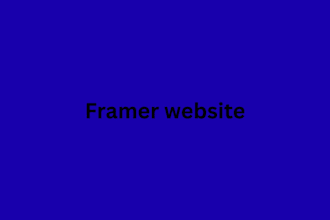 design and develop framer website, framer landing page convert figma to framer