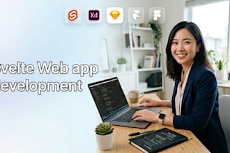 create your landing page using svelte
