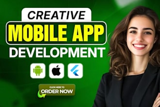 do mobile app development, ios app development, android app as flutter developer