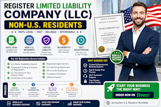 register limited liability company llc non US residence