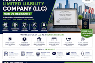 register limited liability company llc non US residence