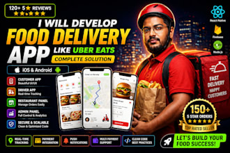 develop complete food delivery app like uber eats
