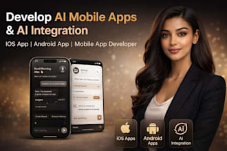 develop ai mobile app, ai integration ios app, android app, mobile app developer