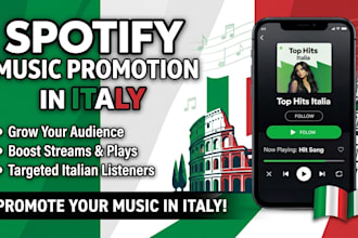do spotify music promotion in italy