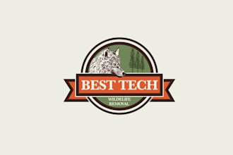 design monogram robust wildlife control logo