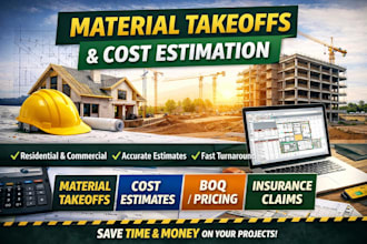 do construction cost estimation and material takeoff using planswift