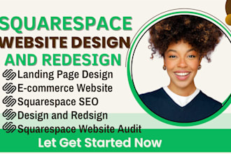 build squarespace website design or redesign squarespace business website