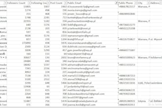 extract e mails from instagram