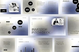 design investor pitch deck, startup fundraising, vc presentation slides pro
