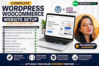 setup complete online business with website, ads and payment system